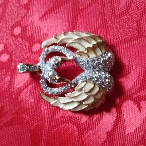 Nolan Miller Vintage Swan Brooch Pendant